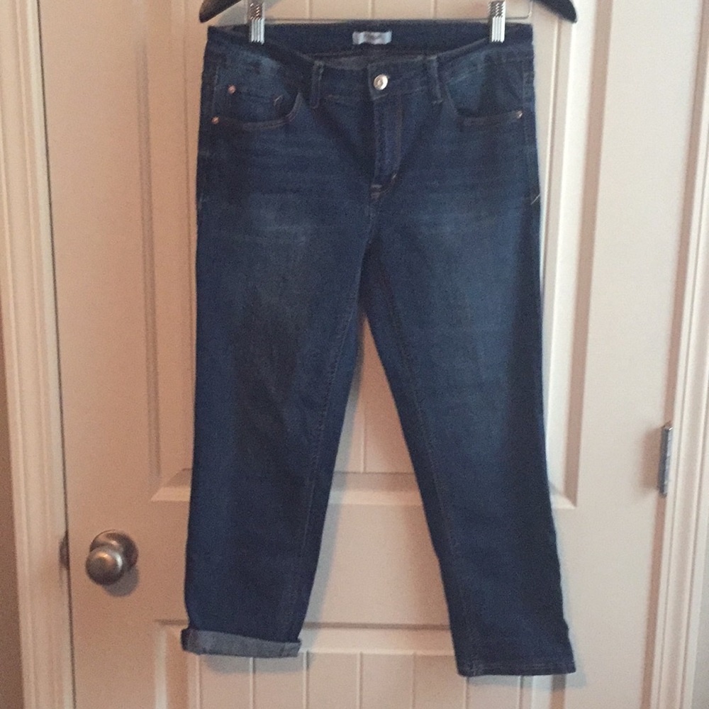 Kenzie Women’s Skinny Ankle Crop Blue Jeans 8/29